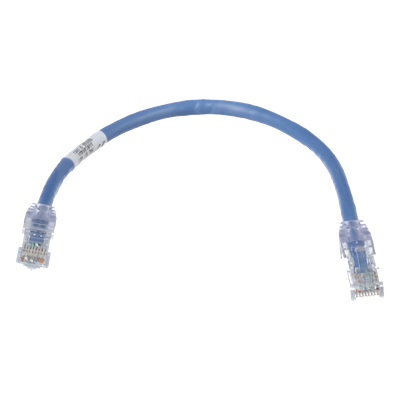 Cable de Parcheo UTP Cat6 | 24 AWG | CM | 0.3 m (1 ft) | Azul