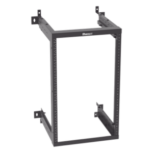Rack de Montaje en Pared | 19 Pulgadas | 18 UR | Profundidad Ajustable 18|21.5|25 Pulgadas | Rieles Roscados #12-24 Numerados | Acero con Recubrimiento en Polvo