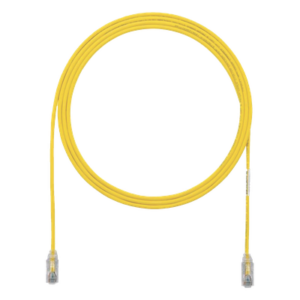 Cable de Parcheo Cat6 UTP | 28AWG Diámetro Reducido | 0.3 m (1 Pie) | Amarillo | Doble Clasificación CM|LSZH
