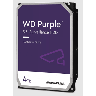 Disco Duro Surveillance | 4 TB | SATA 6 Gb|s | 3.5" | AllFrame | 180 TB Workload Anual | 64 Cámaras HD | 16 Bays
