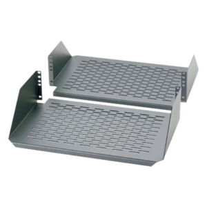 Charola Para Soportar Equipos en Rack de 19in, Ventilada, Frontal y Posterior, Capacidad de 136 Kg, 3UR