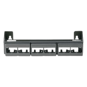 Panel de Parcheo Modular | 12 Puertos | Mini-Com | Montaje en Pared | 228.6 x 44.45 x 63.5 mm | 9 x 1.75 x 2.5 pulgadas | Sin Conectores