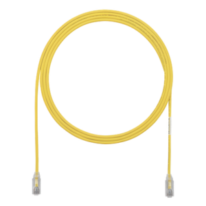 Cable de Parcheo Cat6 | UTP 28AWG | 3.8 mm Diámetro | 0.91 m (3 Pies) | Amarillo | CM-LSZH | PoE BT