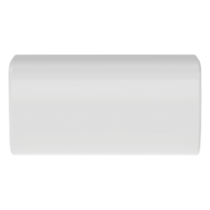 Unión Recta para Canaleta | Diseño Bisagra Monopieza | Adhesivo Integrado | ABS Blanco Mate | UL94V-0 | FT4 | 0 a 50°C