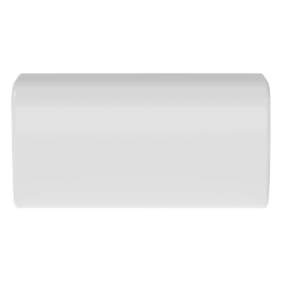 Unión Recta para Canaleta | Diseño Bisagra Monopieza | Adhesivo Integrado | ABS Blanco Mate | UL94V-0 | FT4 | 0 a 50°C