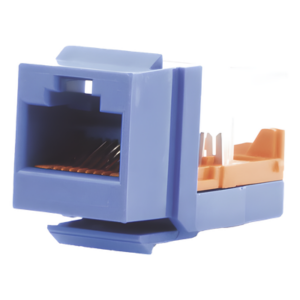 Jack Keystone | Cat 5e | RJ45 | 8P8C | Leadframe | T568A-B | Azul | 1 Puerto