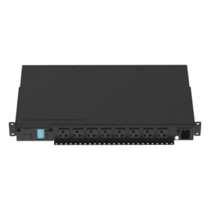 PDU Monitoreable (MI) para Distribución de Energía, Enchufe de Entrada NEMA 5-15P, Con 8 Salidas 5-20R, Horizontal 19in, 120 Vca, 15 Amp, 1UR