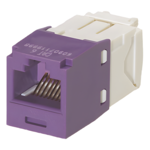 Conector Jack RJ45 | Categoría 6 | 8P8C | Sin herramienta de impacto | Violeta | -10°C a 65°C