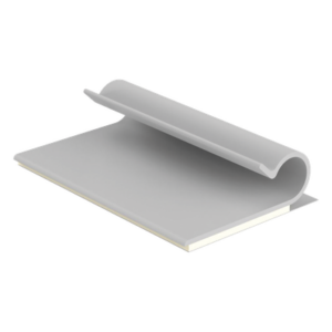 Clip Adhesivo Tipo J | Cables hasta 6.4 mm (0.25') | Carga 0.263 kg | PVC Gris | Interior | Paquete 100 pz