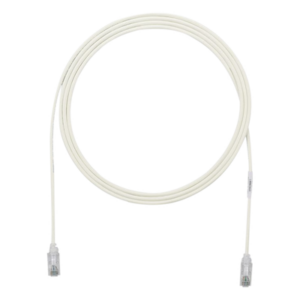Cable de Parcheo TX6, UTP Cat6, Diámetro Reducido (28AWG), Color Gris, 2.13 Metros (7 Pies)