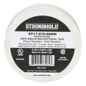 Cinta Aislante Eléctrica | PVC 0.18 mm | 19 mm x 20.12 m (66 ft) | 600V | UL 510 | -10°C a 80°C | Interior-Exterior