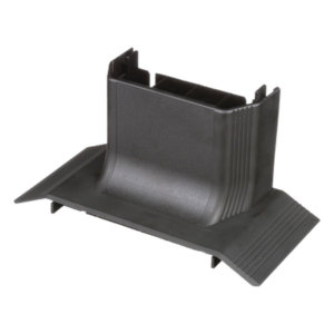 Accesorio de Conexión a Canaleta de Piso | 4 Vías | PVC Rígido | Carga 907 kg | Área Interna 24.88 in² | UL94V-0 | Negro