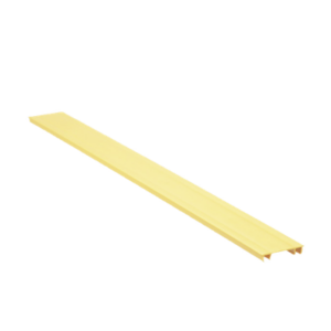Tapa para Canaleta Ranurada | 2 in Ancho | 6 ft Largo | UL94 V-0 | PVC Sin Plomo | Amarillo