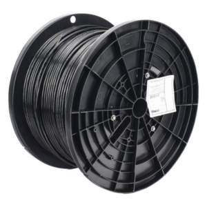 Bobina de Cable UTP de 4 Pares OSP (Planta Externa), Cat6 de Rango Extendido, 22 AWG, Color Negro, 305 Metros (1000 Pies).