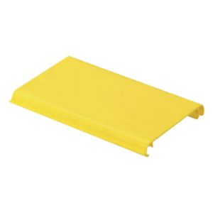 Tapa Con Bisagra a Presión Para Canaleta FiberRunner™ FR4X4YL6, de PVC Rígido, Color Amarillo, 1.8 m de Largo