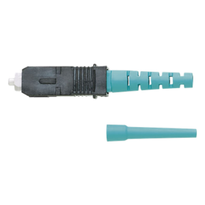 Conector de Fibra Óptica SC Simplex | Prepulido | Multimodo 50|125 OM3|OM4 | Pérdida 0.3 dB | Cerámica Zirconio | Aqua