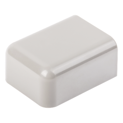 Tapa Final | ABS Resistente a Impactos | UL94V-0 | 0 a 50°C | Color Gris | Sin Herramientas