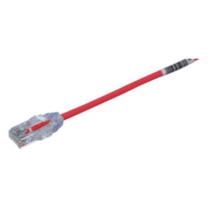 Cable de Parcheo UTP Cat6 | 28 AWG Diámetro Reducido | 4.57 m (15 ft) | Doble Clasificación CM|LSZH | PoE IEEE 802.3bt | Rojo