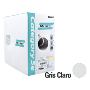 Bobina de Cable UTP 305 Metros (1000 Pies) de Cobre, NetKey, Azul, Categoría 6 (24 AWG), 1000Mbps, Riser (CMR), de 4 Pares