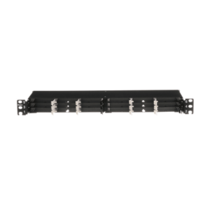 Panel de Distribución de Fibra Óptica, Acepta 18 Cassettes HD Flex en 4 Espacios, Hasta 144 Fibras, 1 UR