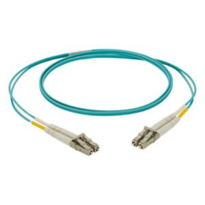 Jumper de Fibra Óptica | Multimodo OM4 50|125 | LC-LC Duplex | LSZH | 2 m (6.56 ft) | Color Aqua