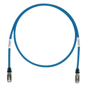 Patch Cord S|FTP Cat6A | 500 MHz | 0.30 m (1 ft) | 26 AWG | CM|LSZH | Azul