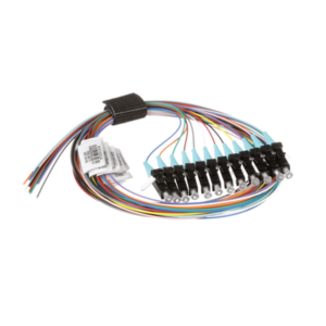 Kit de 12 Pigtails con Conector LC, Multimodo 50|125 OM3, 900um, de 1 Metro (3.28 Pies)