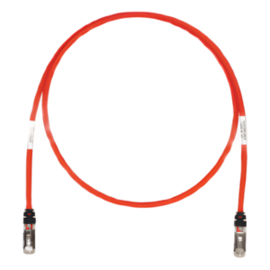 Patch Cord Cat6A | Blindado S|FTP | 1.52 m (5 ft) | 500 MHz | 26 AWG | PoE++ 2500 Ciclos | LS0H | Color Rojo