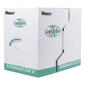 Bobina de Cable UTP 305 Metros (1000 Pies) de Cobre, TX6000™ PanNet, Reelex, Azul, Categoría 6 Mejorado (23 AWG), PVC (CM), de 4 Pares