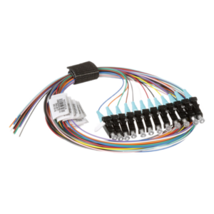 Kit de 12 Pigtails con Conector LC, Multimodo 50|125 OM4, 900um, de 1 Metro (3.28 Pies)