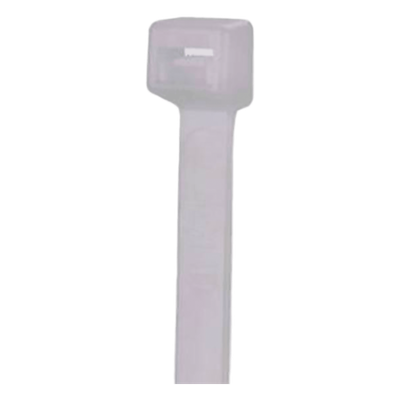 Cincho de Nylon 6.6 Pan-Ty, 206mm largo x 7.6mm ancho, Color Negro, Exterior Resistente a Rayos UV, Paquete de 50pz