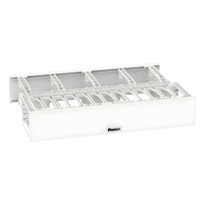 Organizador de Cables Horizontal | Alta Densidad | Doble Frontal y Posterior | Rack 19 in | 2UR | Categoría 6 y 10G