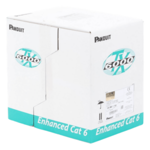 Bobina de Cable UTP 305 Metros (1000 Pies) de Cobre, TX6000? PanNet, Reelex, Blanco, Categoría 6 Mejorado (23 AWG), PVC (CM), de 4 Pares