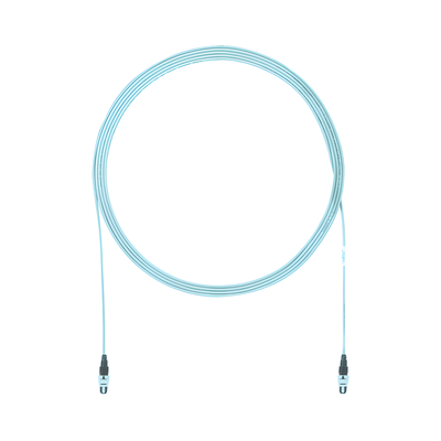 Cable de Interconexión de 12 Fibra Ópticas Multimodo OM4, Con Conector Pan-MPO Hembra - Hembra, Polaridad A, LSZH, de 13 Metros (42.65 Pies)