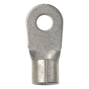 Terminal de Anillo Sin Aislamiento | Calibre 8 AWG | Barreno 5|16' (8 mm) | Cobre Estañado | 150 °C (302 °F) | 2000 V Máximo | 25 Piezas