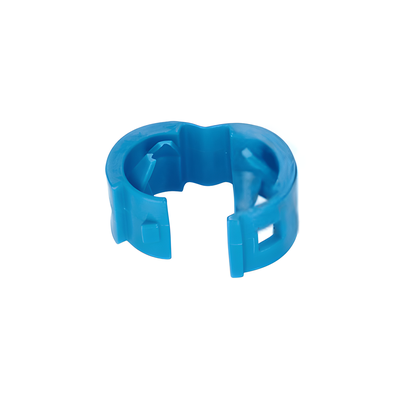 Clips de Identificación para Patch Cords | 25 Piezas | Diámetro 4.7 a 7.8 mm | Color Azul | Fijación a Presión | Polipropileno RoHS