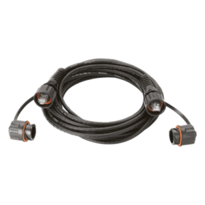 Patch Cord Cat6A IndustrialNet, UTP, Con Plug Industrial y Tapa en Cada Extremo, 1 Metro (3.28 Pies)