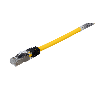 Patch Cord Cat6A | Blindado S|FTP | 26 AWG | 2 m (6.56 ft) | CM|LS0H | Amarillo