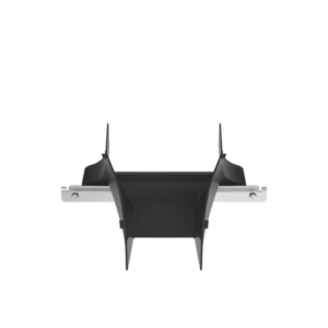 Bajada|Salida de Cables Para Charola Wire Basket, de 4 in, Con Control de Radio de Curvatura, Color Negro