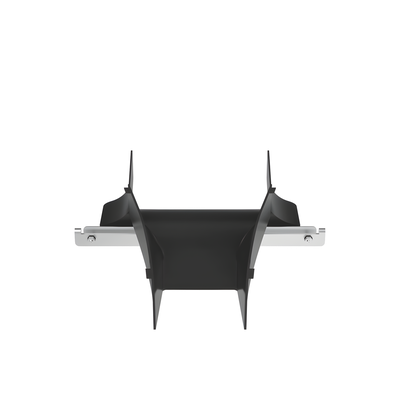 Bajada|Salida de Cables Para Charola Wire Basket, de 4 in, Con Control de Radio de Curvatura, Color Negro