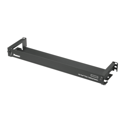 Organizador de Cables Frontal | 1 UR | Hasta 12 Casetes | 1728 Fibras | 3.28 ft | Negro