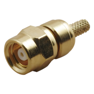 Conector RF | SMC Macho | Anillo Plegable | RG-58|U LMR-195 RG-142|U | Bronce Oro | Teflón