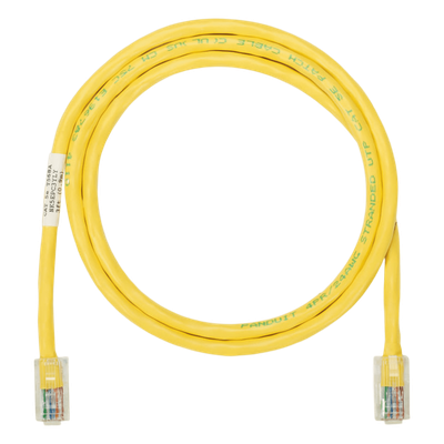 Cable de Parcheo UTP | Categoría 5e | 24 AWG | T568A | 1.52 m (5 ft) | Amarillo