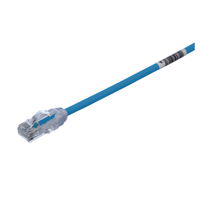 Cable de Parcheo UTP Cat6A, CM|LSZH, Diámetro Reducido (28AWG), Color Azul, 2 Metros (6.56 Pies) - Image 2