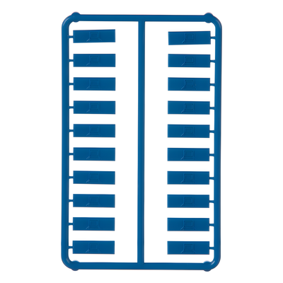 Paquete de 100 Iconos de Datos de Instalación a Presión, Para Jacks Mini-Com de Panduit, De Plástico, Color Azul - Image 2