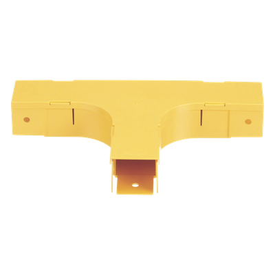 Accesorio en T Horizontal, Con Ángulos a 90º, Para Canaletas FiberRunner™ 2X2, Color Amarillo - Image 2