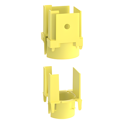 Tapa de Salida para Tubo Corrugado | 1.5 in (38 mm) | Para Canaleta 2x2 FiberRunner™ | ABS | Color Amarillo - Image 2