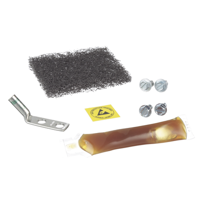 Kit de Puesta a Tierra ESD | Terminal 2 Orificios 45° | Espaciado 5|8" (15.9 mm) | Pasta Antioxidante 5cc | Tornillos 12-24 y M6 - Image 2