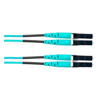 Jumper de Fibra Óptica | Multimodo OM4 50|125 | LC-LC Dúplex | OFNR Riser | Aqua | 2.44 m (8 ft) - Image 2