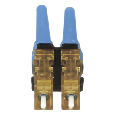 Conector de Fibra Óptica LC Duplex OptiCam, Monomodo 9|125 OS2, Pre-pulido, Color Azul - Image 2